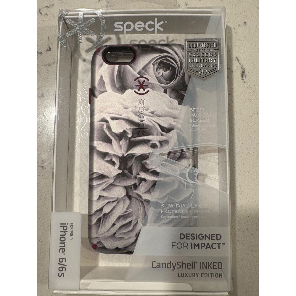 Speck Luxury Inked Case for iPhone 6S/6 - Gray/White.Rose Cabernet Red